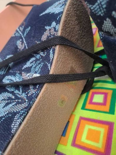 Public desire platform denim sandals