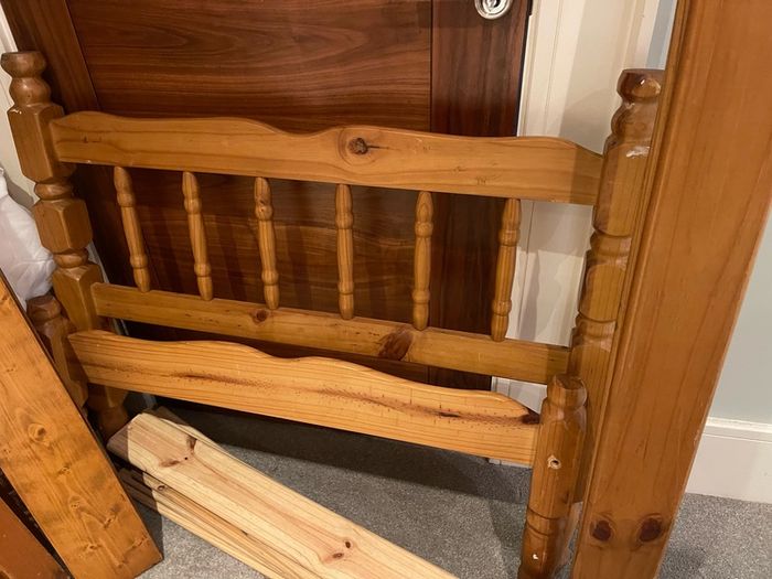 Good Sturdy Single Wooden Bed Frame - Can Deliver