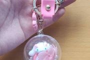 Sanrio Cinnamaroll Keychain Sakura pink theme
