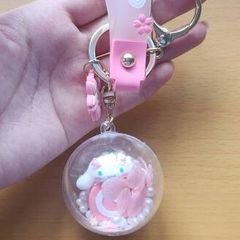 Sanrio Cinnamaroll Keychain Sakura pink theme