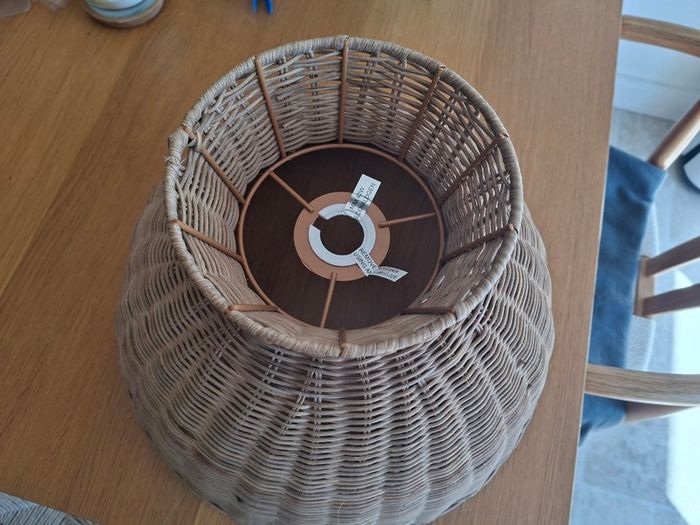 Rattan lampshade