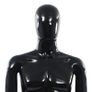 Full Body Male Mannequin with Glass Base Glossy Black 185 cm Image 8