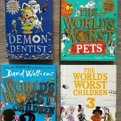 Children's Books - David Walliams - Worids Worst Children 2 & 3, Demon Dentist & Worst Worst Pets