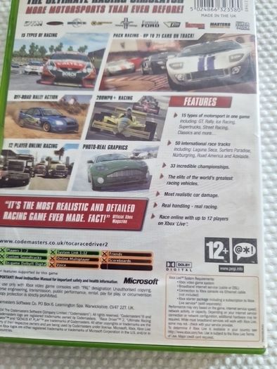 Toca Race Driver 2 Xbox Original Games Original