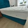 Complete King Size Bed Set: King Coil Mattress, Respa Half-Ottoman Base & Matching Headboard (With Receipt) Image 9