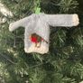 Handknit mini jumpers Xmas tree decorations Image 3