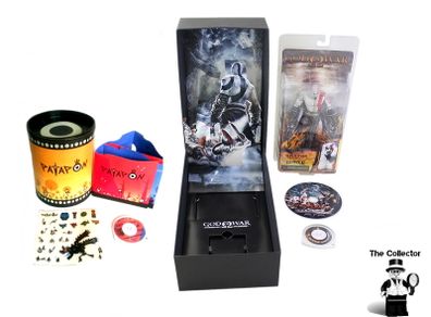 The God of War Chains of Olympus Press Kit PLUS Patapon Press Kit SUPER RARE This is one of the most sought after collectible Press Kits Sony has ever produced. Rare and hard to find fully complete, Esperino unboxes the Press Kit for the first God of War