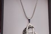 Celtic Moon Trinity knot pendant