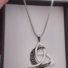 Celtic Moon Trinity knot pendant