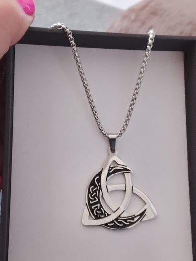 Celtic Moon Trinity knot pendant