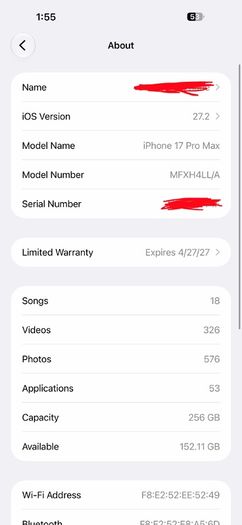 iPhone 17 Pro Max 256GB Cosmic Orange