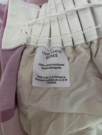Laura Ashley checked cream pink purple and green Curtains