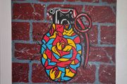 Valentines Art - Pop Art Painting-Graffiti style