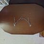 Vintage Art Deco Frameless Oval Bevelled Mirror 69x40cm Image 8