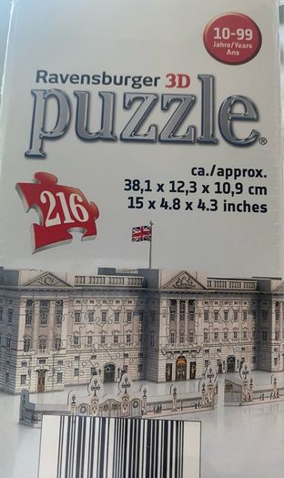 Ravensburger 3D Buckingham Palace 216 Pieces Brand New