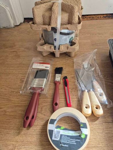 White Paint and painting tools