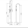 Freestanding bath shower mixer Image 2