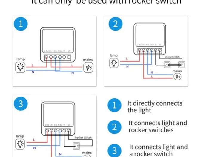 Mini Wifi Smart Switch 2 Way Control Smart life or  Tuya App  16A DIY Light Switches   Alexa Yandex Alice Smart Google Home APP Voice Control