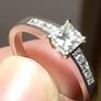 White Gold Engagement Ring Image 3