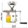 Manual Oil Press Machine 304 Stainless Steel for DIY Seed Nut Peanut Oil Expeller Extractor Household Cold Oil Extractor Image 2