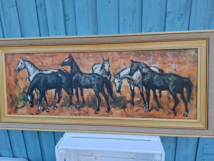Vintage Horse print by Faust