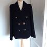 New Navy Hobbs Military Style Wool Coat/Jacket Size 10 Image 8