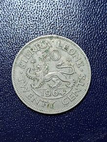 Sierra leone 20 cent coin