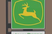 Double sides John Deere sign