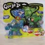 Heroes of Goo Jit Zu 2 Pack of Glow in The Dark Action Figures Battle Pack Thrash Vs Rock Figure Brand New Sealed Rare Hard To Find Image 2