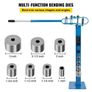 Compact Bender Metal Manual Floor Type 7 Dies 1-3" Fabrication Metal Pedestal Solid Handle Telescoping Mountable 117.2cm Handle Rod Tube for Shape Steel Image 3
