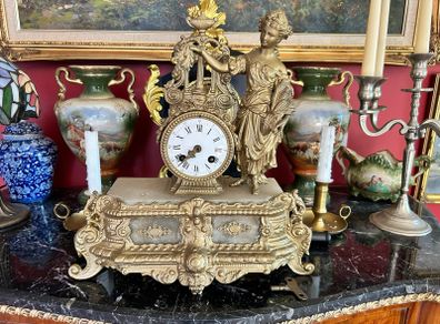 Antique Victorian French Mantel Clock