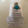 New 9ct Gold Turquoise Cluster Ring Image 6