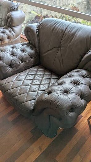 3 piece leather couch