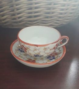 Miniature Teacup and Saucer - Some Damage