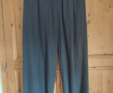 Size 16 linen blend summer trousers black
