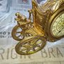 Edmar Creations 24k Gold Plated Electric Mantel Clock Converted to Battery Extremely Rare, Postage or Collection Image 3