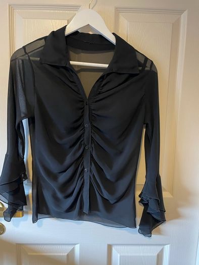 Black Chiffon Blouse