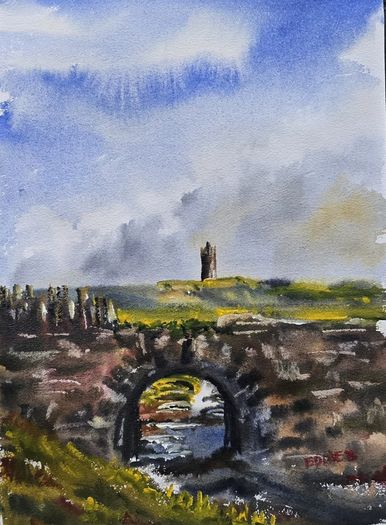 doonagore castle watercolour