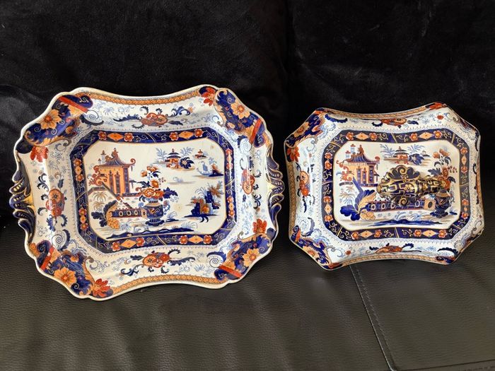 Antique John Ridgway Penang Pattern 4118 Superior Stone China Covered Tureen c.1835