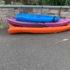 3 kayaks