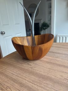 Nambe acacia fruit tree bowl