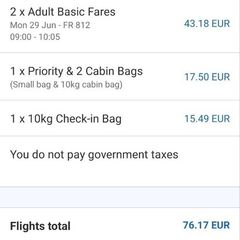 Dublin-Edinburgh Flights One way Monday 29th June