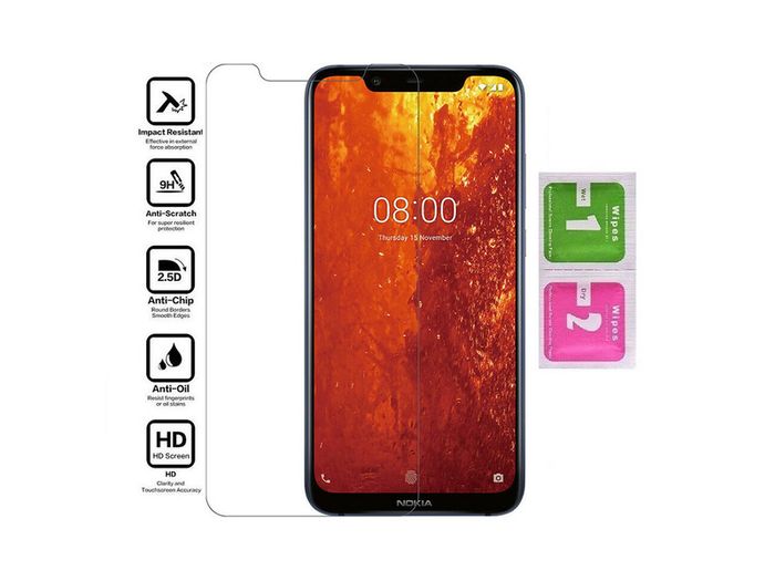 For Nokia 8.1 Tempered Glass Premium Screen Protector Guard Film New - FHT02NTG