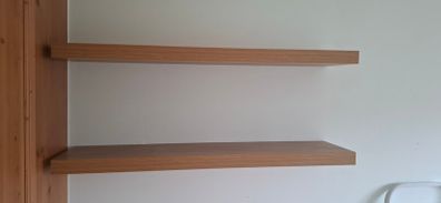 Pair of IKEA LACK Floating Shelves (Oak Effect)