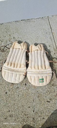 old cricket pads