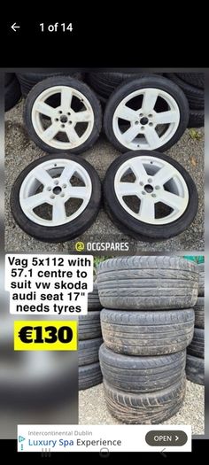 5x112 Alloys Steels & Space Savers from 15" 16" 17" 18" inch to suit Volkswagen SEAT Audi Skoda @ OCG