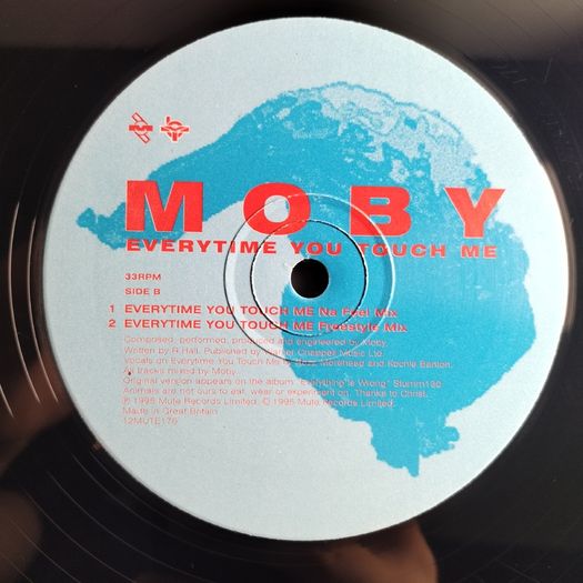Moby - Everytime You Touch Me - Mute Records UK - Higher State Records - Mid 90s MOBY Piano VOCAL House BANGER!