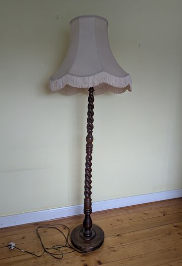 Solid Mahogany Floor Lamp