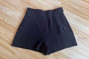 H&amp;M Elegant Black Tailored Shorts High Waist, Smart Casual Size - IRL10 /EUR38