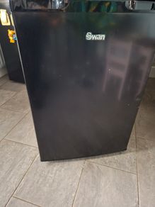 Black undercounter fridge